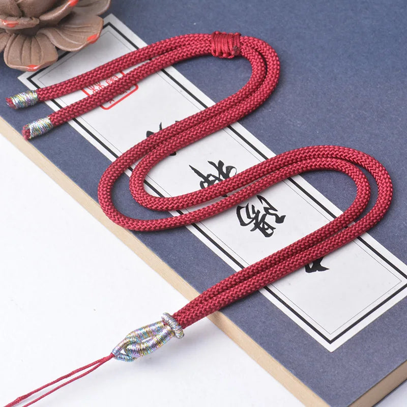 Necklaces Braided Chains DIY Handmade Pendant Adjustable Lanyard Small Round Chain Couple Jewelry Accessories Women Necklace