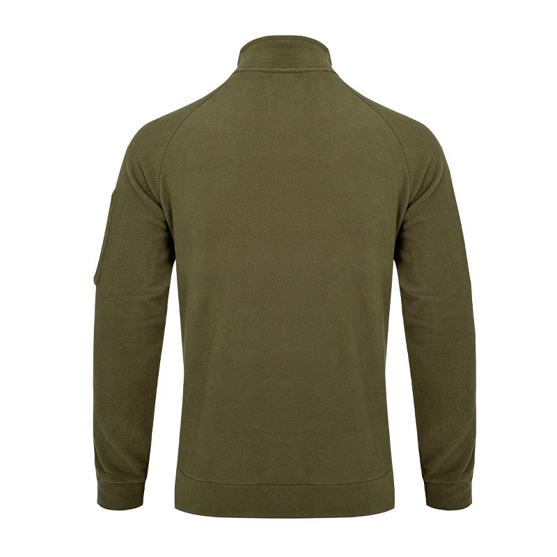 2025 Men Hoodie Autumn Winter Stand Up Collar Hoodie Casual Zipper Outdoor Wear Fashion Men's Clothing Coat