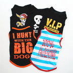 Dog Shirts for Small Dogs Boy Pet Printed Clothes with Funny Letters Summer Male Dog Clothes Soft Breathable Pet Tshirts Outfits