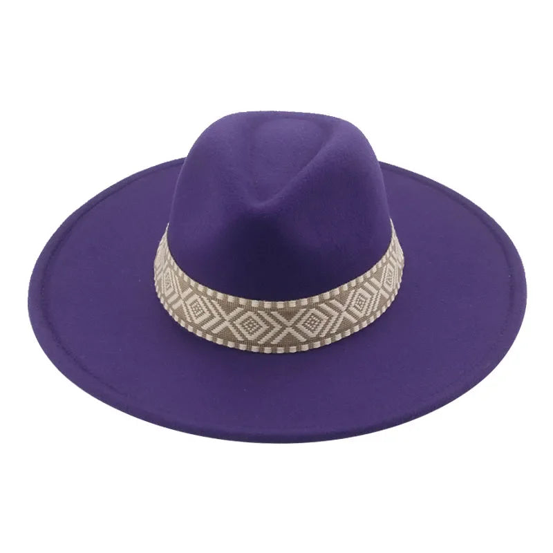 Hat Hats for Women Fedoras Men Caps Male Autumn Winter Solid Winter Hat Casual Band Jazz Caps 60cm Big Size Sombreros De Mujer