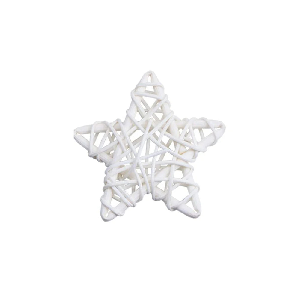 5/10Pcs 4th of July Star Shaped Rattan Balls Decoration Red Blue White Star Wicker Ball for 2023 Independence Day Home DIY Decor