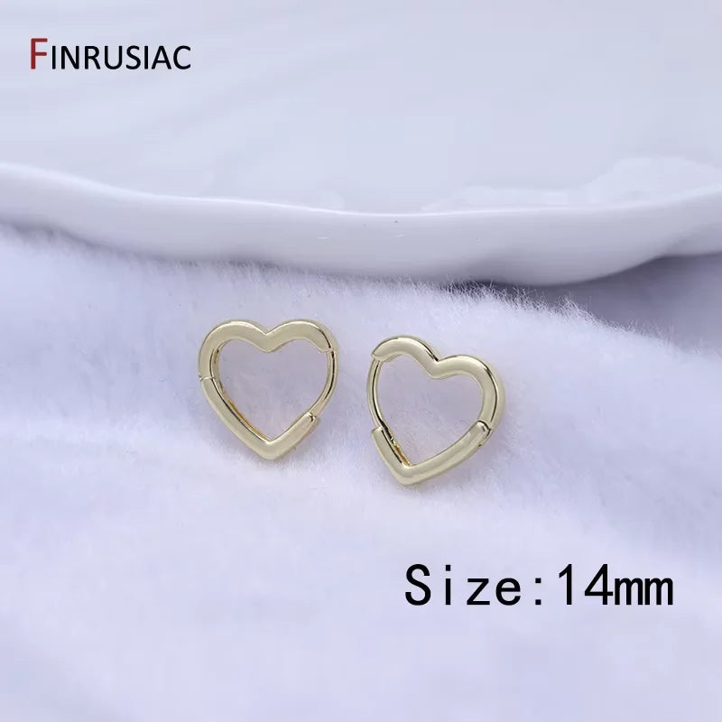 New Trendy Real Gold Plated Round Hoop Earrings For Women Girls Ladies Big Hoops Gold Circle Ring Earrings Party Gift
