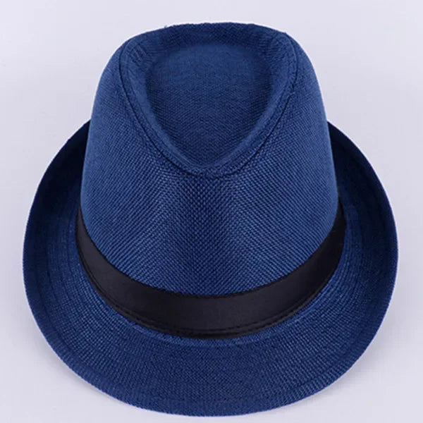 Men's Handsome Hats Jazz Cotton Linen Pure Hat Imitation Linen Sun Visor Hat Fashion Accessories