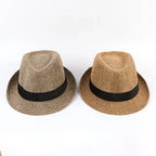 Men's Handsome Hats Jazz Cotton Linen Pure Hat Imitation Linen Sun Visor Hat Fashion Accessories
