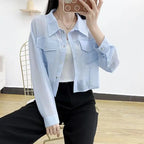 Summer Loose Chiffon Sunscreen Clothes for Women in Summer 2025 New Thin Casual Versatile Long-sleeved Cardigan Short Jacket