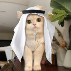 Pet Hats Headscarf Party Decoration Fun Costume for Party Role Play Gathering Photo Cute Hat Pet Accessories for Small Cats Dogs