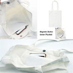 Spanish Printed Women Shopping Totes Bags White Teacher Life Bags Eco Reusable Fashion Canvas Shoulder Book Bag Gift for Teacher