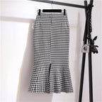 Skirts for Women Sexy Plaid Coquette Ruffle Woman Skirt Casual Premium Y2k Vintage Chic and Elegant Clothing Trend 2024 Harajuku