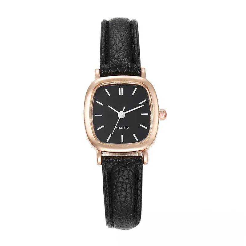 Casual Watch For Women Fashion Leather Watches Antique Simple Ladies Quartz Wristwatches Female Clock Gift Reloj Mujer