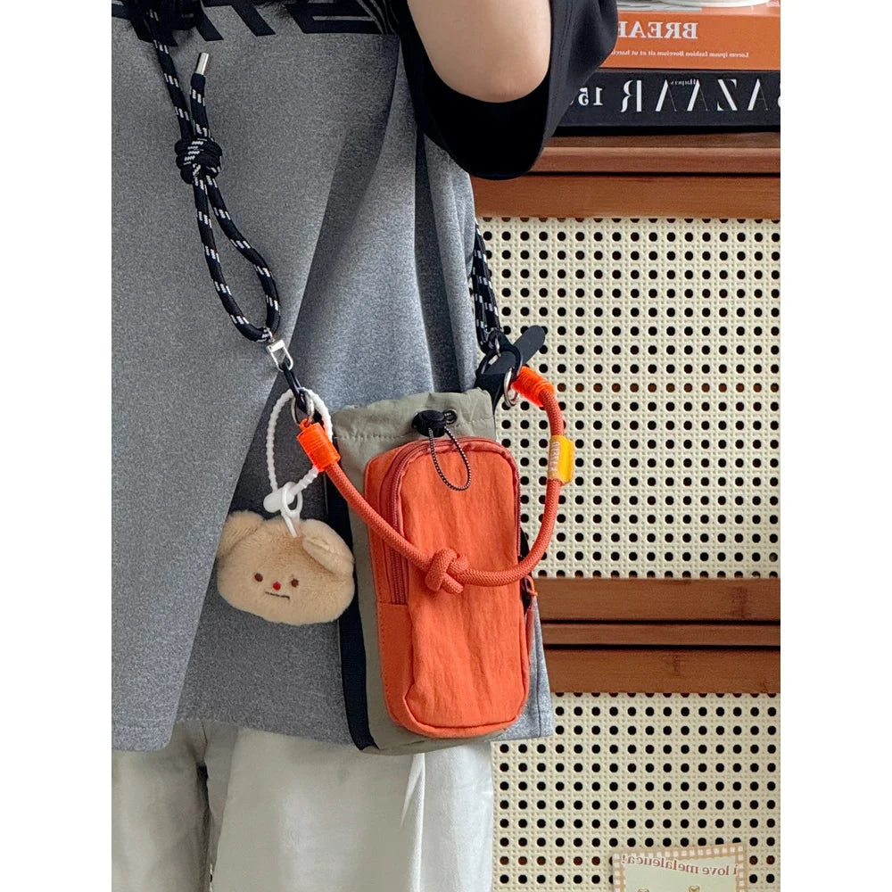 Crossbody bag for women, lightweight and simple hiking bag, lightweight handbag, color blocked mobile phone bag, shoulder bag