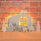 Easter Prayer Activities Ornament Silicone Mold DIY Human Sheep Holy Fire Cement Gypsum Plaster Mould Craft Art Epoxy Resin Mold