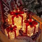 Three Sets Of Christmas Luminous And Exquisite Decorative Lights, Detachable Gift Box And Lighting Fixture,Christmas Decorations