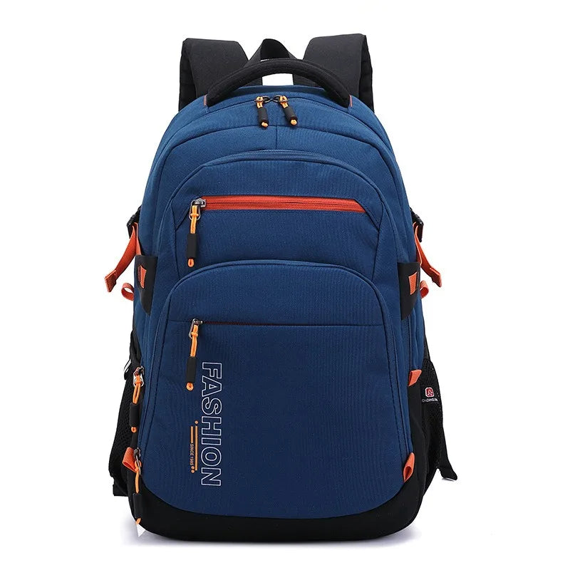 Backpack, casual bag, shock-absorbing, water-resistant, wear-resistant, large-capacity student bag, breathable travel bag