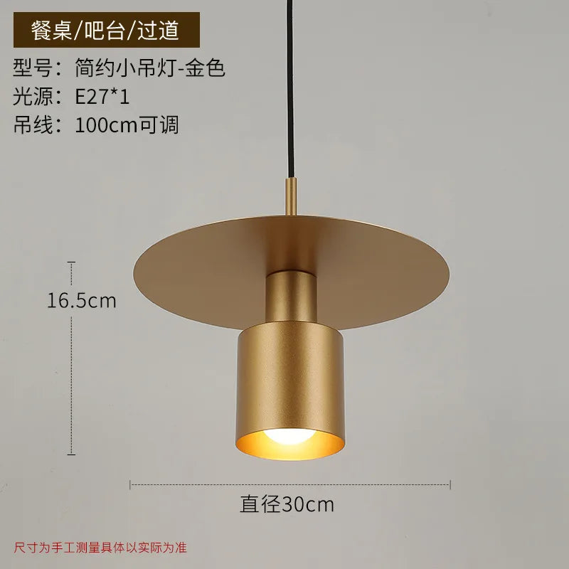 Modern and minimalist bedroom bedside small chandelier Denmark Nordic creative corridor study restaurant bar small chandelier