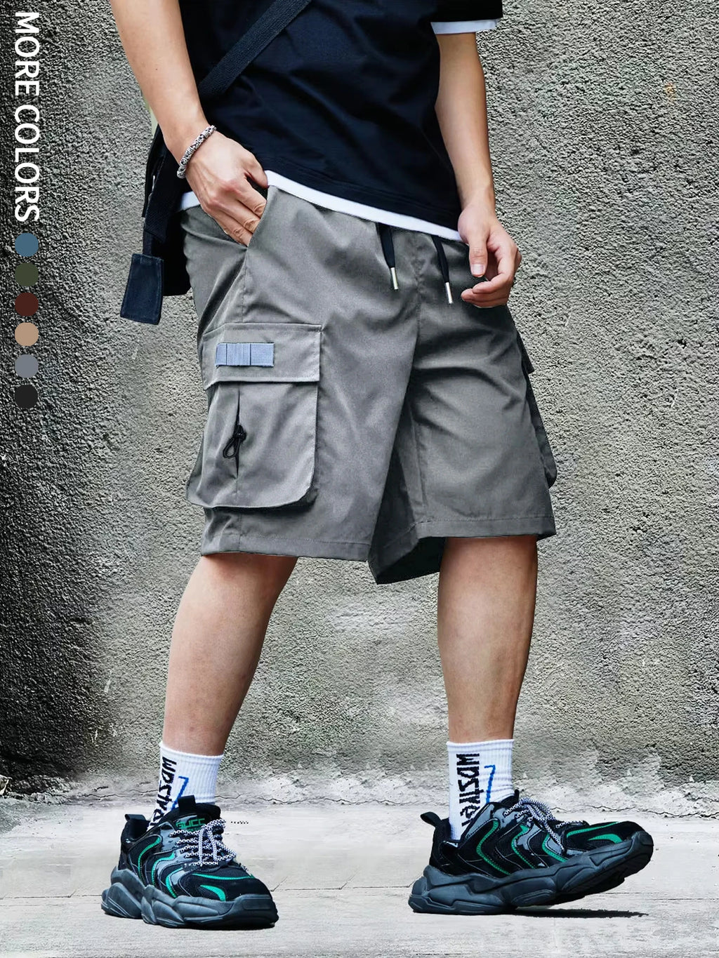 Men's Cargo Shorts, Outdoor, Travel, Casual Sports, Large Pockets, Durable and Comfortable Fabrics, Thin Shorts for Outings 17