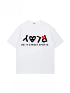 Short-sleeved T-shirts for men are a trendy summer fashion choice, featuring loose and casual prints from trendy brands