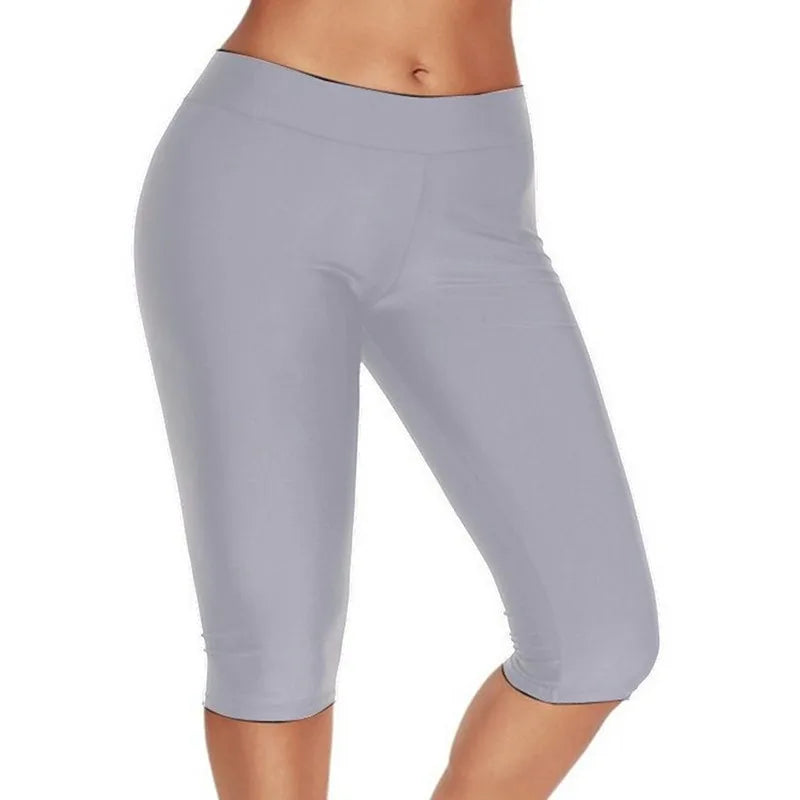 Women's Leggings High Waisted Capri Leggings No Pockets For Women Yoga Pants Workout Capri Pants