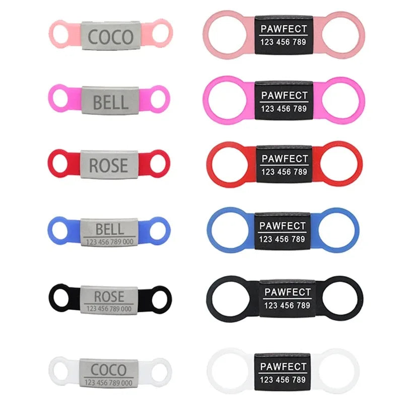Custom Free Engraving Name plate Tags Pet ID Tags Stainless Steel Personalized For Small Medium Large Dogs Cats Collar Accessory