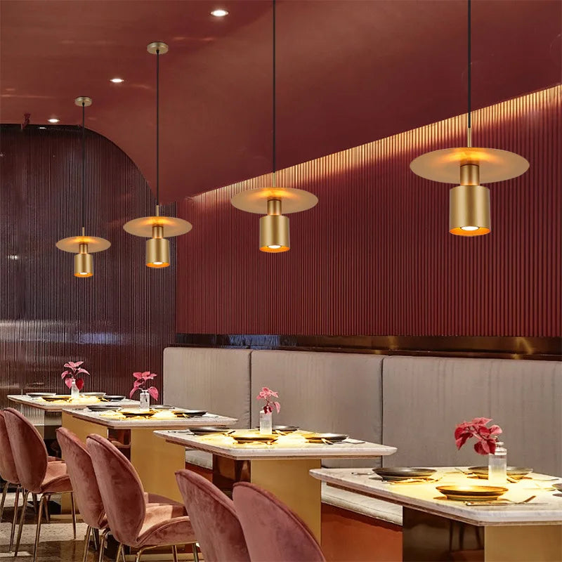 Modern and minimalist bedroom bedside small chandelier Denmark Nordic creative corridor study restaurant bar small chandelier