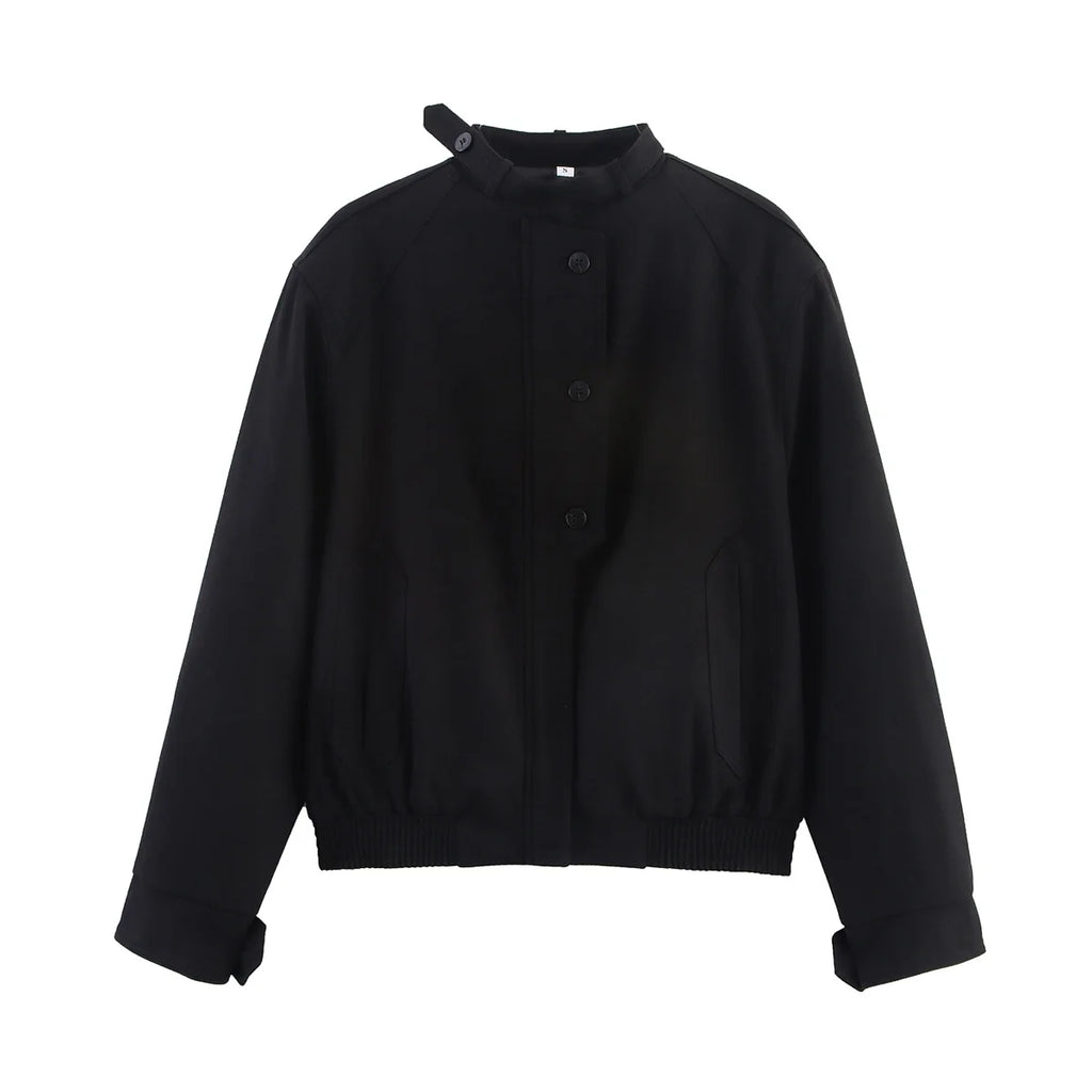 Women ﻿Jacket 2025 New Autumn Winter Long Sleeve Button Jackets For Women High Street Casual Coat New In Jacket Outerwear