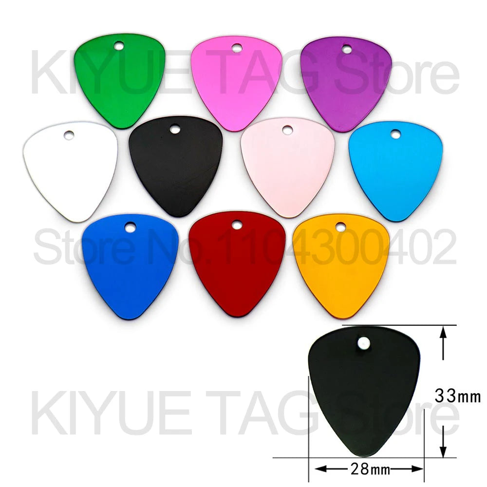 Custom Tags 100PCS Pet Supplies Custom Personalized Cat Collar Name Tag Custom Engraved Dog ID Tag Aluminum Pendant Accessories