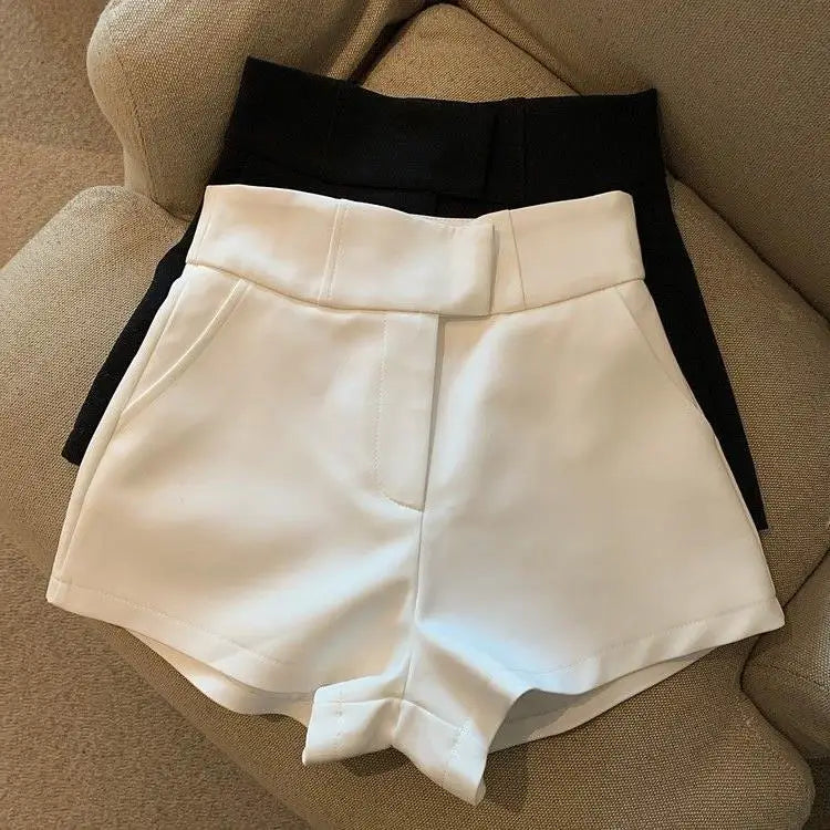 Women Shorts Mooyufon Black Shorts Women Harajuku Elegance High Waisted Shorts A Line Slim Casual Hot Girl Straight Pants Sexy