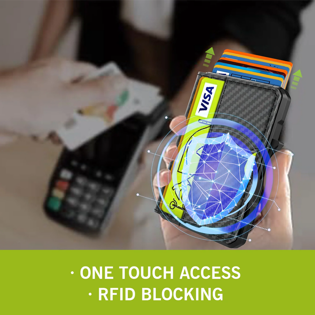 Wallet for Men - with Money Clip Slim Leather Slots Credit Card Holder RFID Blocking Bifold Minimalist Wallet