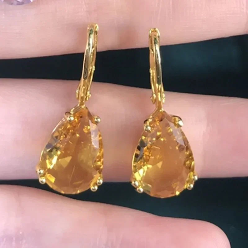 Original Drop Earrings 2025 New Trendy Crystal Fine Jewelry Sets Designer Earring Gift Party Jewelry for Women