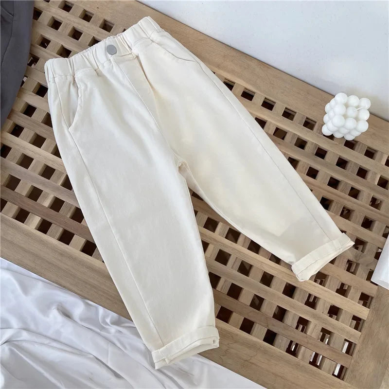Kids Pants Boys Casual Pants 2-8 Years Children Harem Pants Summer Girls Loose Solid Color Sport Trousers Kids Fashion Clothes