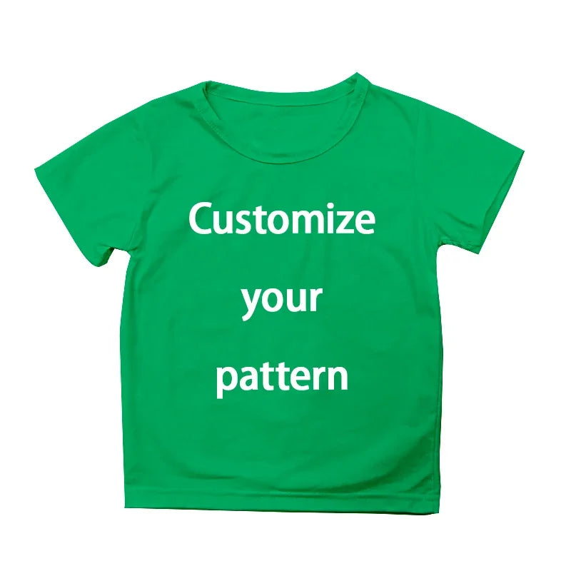 Children T-shirt Children Girl Boy T-shirt Custom Diy Pattern Logo Funny Casual Tops Tees DIY Name Logo Picture Text Child Girl Boy T-shirts
