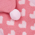 Dog Sweaters Everyday and Valentine's Day Hooded for Small Medium Dogs Turtleneck Pink Dog Sweaters Knit Pullover Pet Sweatershi