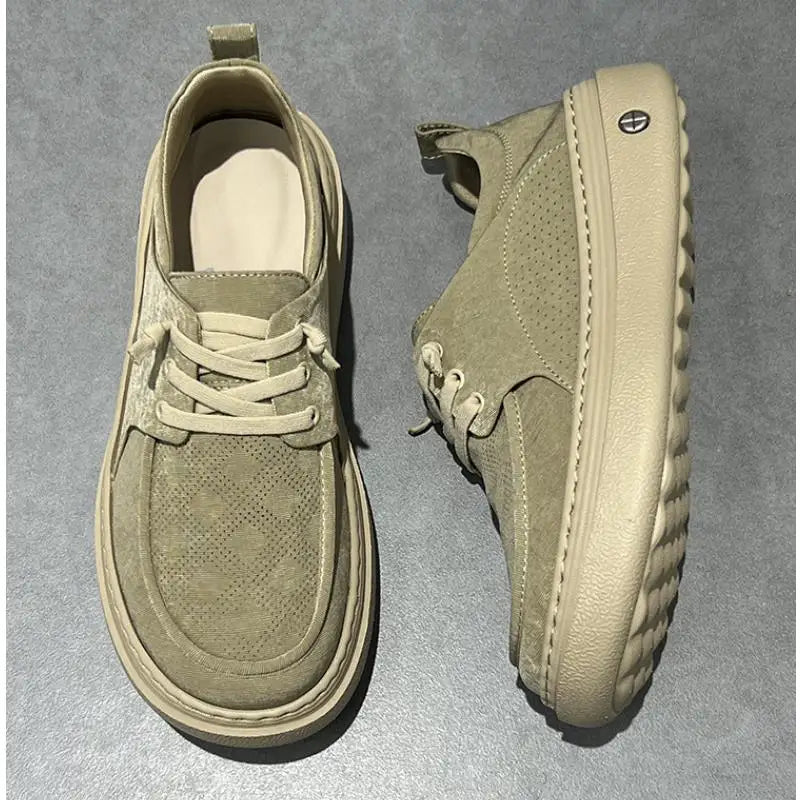 Men's Cosy Fashionable Comfortable Flat Footwear Fall New Men Casual Shoes Retro Lightweight Breathable Non-Slip Mens Sneakers