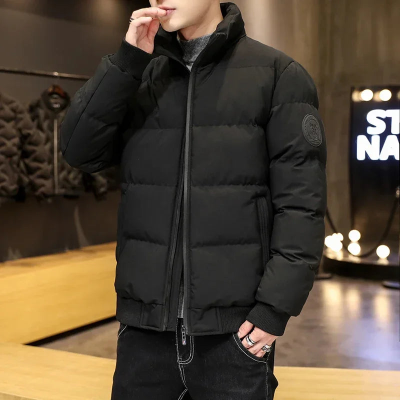 Winter Man Jackets Cotton-padded Parkas Puffer Jacket Men Warm Coats Thick Casual Outwear Streetwear Comfortable Men's Clothing