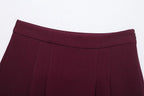 Women's Skirt 2025 New Arrival Fashionable Women's Versatile Pleated Decorative Skirt-Pants