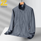 Summer Sun Protection Clothing Mens Gym Lightweight Breathable UV Protection Lapel Coat Casual Fishing Hiking Solid Color Jacket