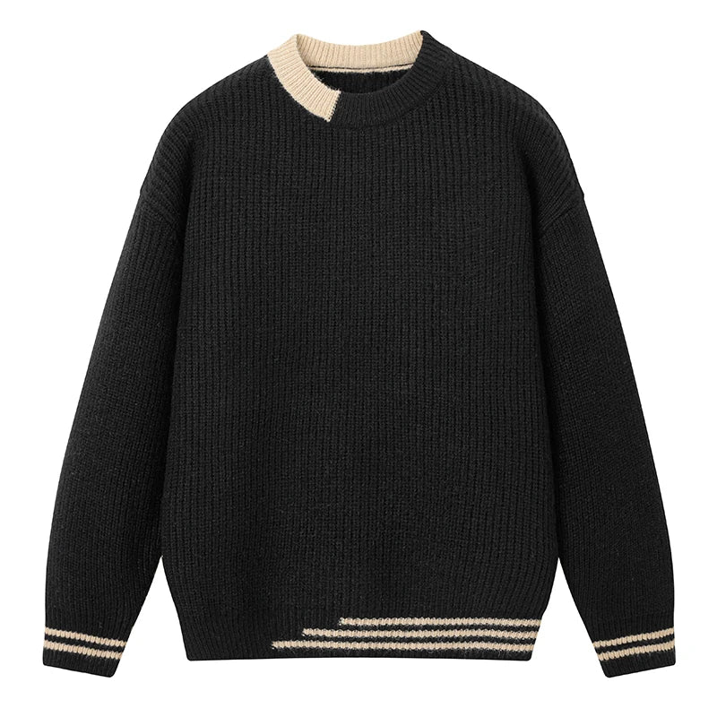 Men New Winter Casual Warm Pullover Sweater Is Comfortable Versatile Breathable Fashionable High-quality Windproof Warm Sweater