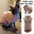 Warm Dog Sweaters for Small Dogs Turtleneck Knitted Winter Dog Clothes Pet Puppy Cat Sweater Vest Chihuahua French Bulldog Coat