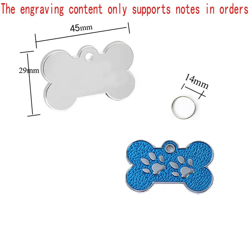 Personalized Custom ID Tag Pet Address Tags For Dogs Cats Engraved Collar Pendant Name Dog Tag Dogs Accessories Cats Items Custom Tags