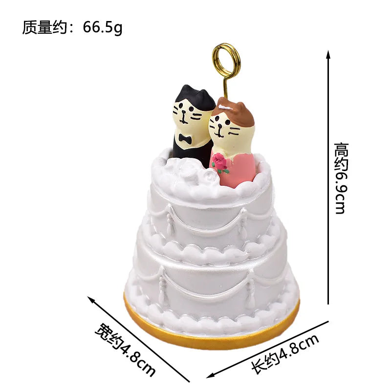 Zakka Chinese Valentine's Day Series Japan Decoration Figurines Resin Craft Desk Accessories Scene Decoration Gifts Home Decor