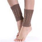 Women's Knitted Leg Warmer Winter Short Leg Warmers Boot Cuffs Fashion Thermal Ladies Legging Foot Warmer