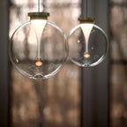 Designer Nordic Modern Minimalist Bedroom Headboard Creative Raindrop Restaurant Bar Glass Globe Aisle Balcony Chandelier