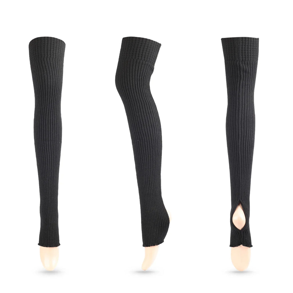 Leg Warmers New Adult Ballet Dance Stockings Yoga Warm Knit Shin Guard Sock Cover Extended Above Knee Stacking Socks 1 Pair