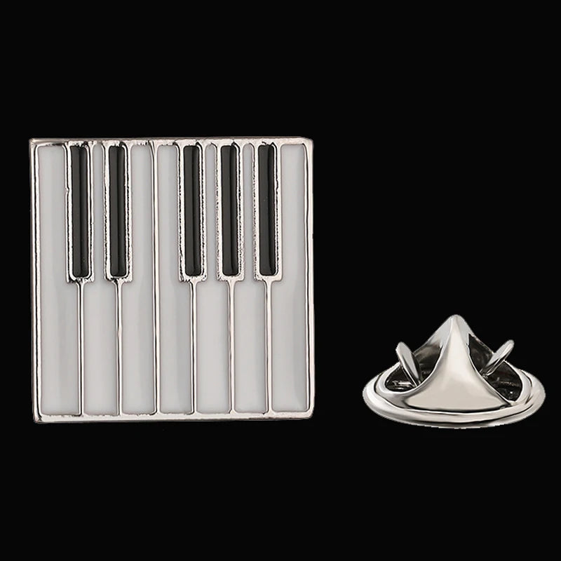 Classic men's women's brooches music drums guitars pianos lapel pins hats scarves suit shirts necktie pin accessories jewelry