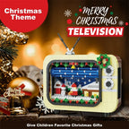 Christmas Retro Tv Building Blocks Assembly Building Blocks Xmas Gift Mini Bricks Diy Assembly Educational Toys Plastic Model