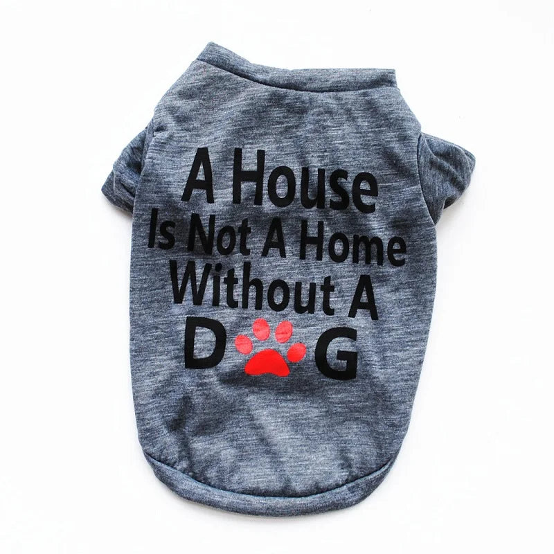 Fashionable name-branded clothes pet clothes cute dog vest shirt dog costume cats clothes Corton puppies small dog pet clothes costume Ropa Perro
