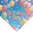 Dog Bandanas，Triangular Adjustable Cute Birthday Boy Pattern Printed Polyester，Pet Scarf ，Puppy Accessories Drool Bib