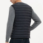 Men Vest Jacket Warm 2024 Autumn Winter Casual Sleeveless Coats Down Cotton Waistcoat Solid Color Male Buttons V-neck Outerwear
