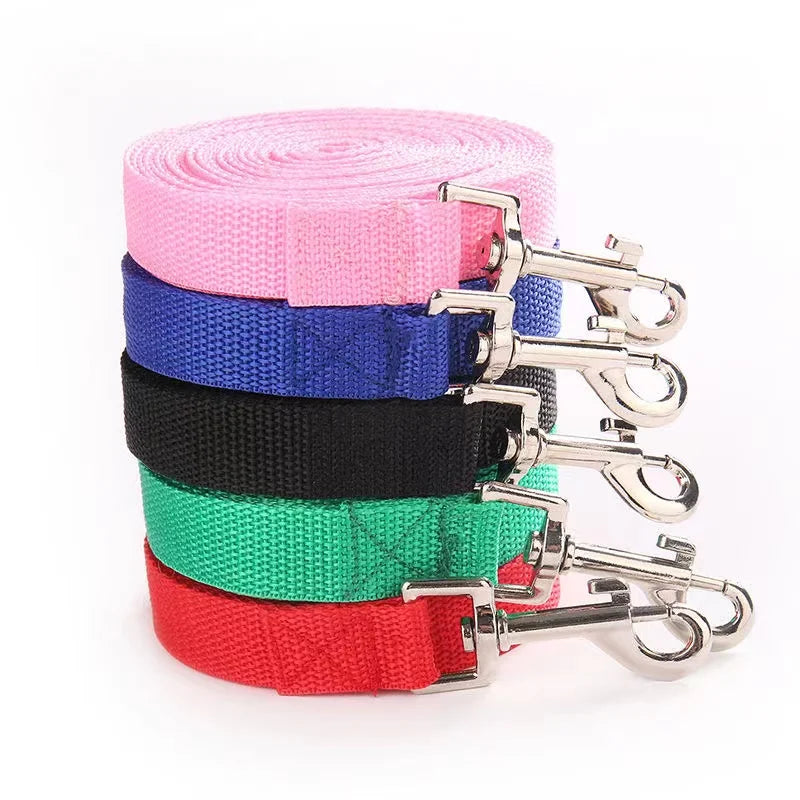 Pet Dog Leash Nylon Leash For Small Medium Dogs Cats Puppy Walking Running Leashes Lead Pet Supplies-1.5M 1.8M 3M 4.5M 6M Length Pet Leash