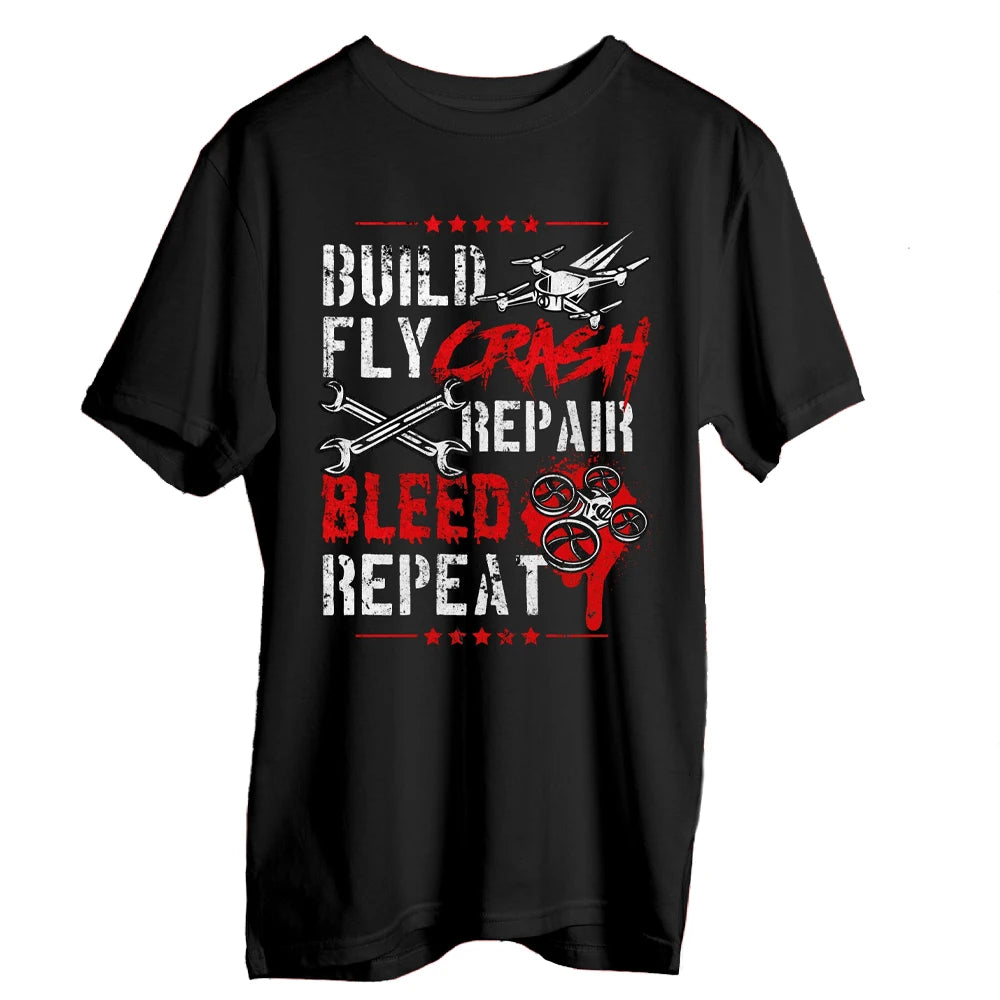 Silk Screen High Quality Men's T-shirt  Premium Solid Material Wrinkle Free A+ materia non shrink Shirts