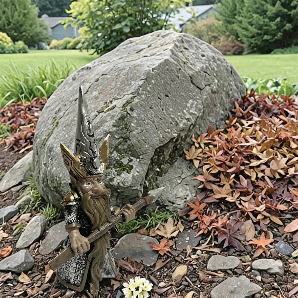 Medieval Guards Garden Gnome Statues Outdoor Decor for Garden Clearance Army Warrior Resin Statues for Yard